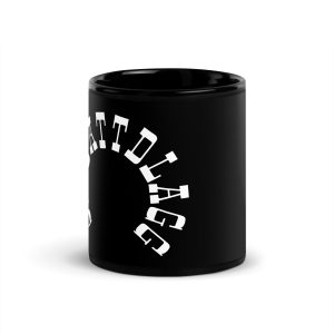 'STFUATTDLAGG' Black Glossy Mug, 11 oz