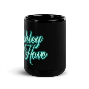 'Ashley Hove' Black Glossy Mug, 15 oz