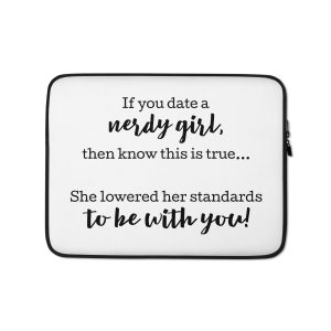 'Nerdy Girl' Laptop Sleeve, 13"