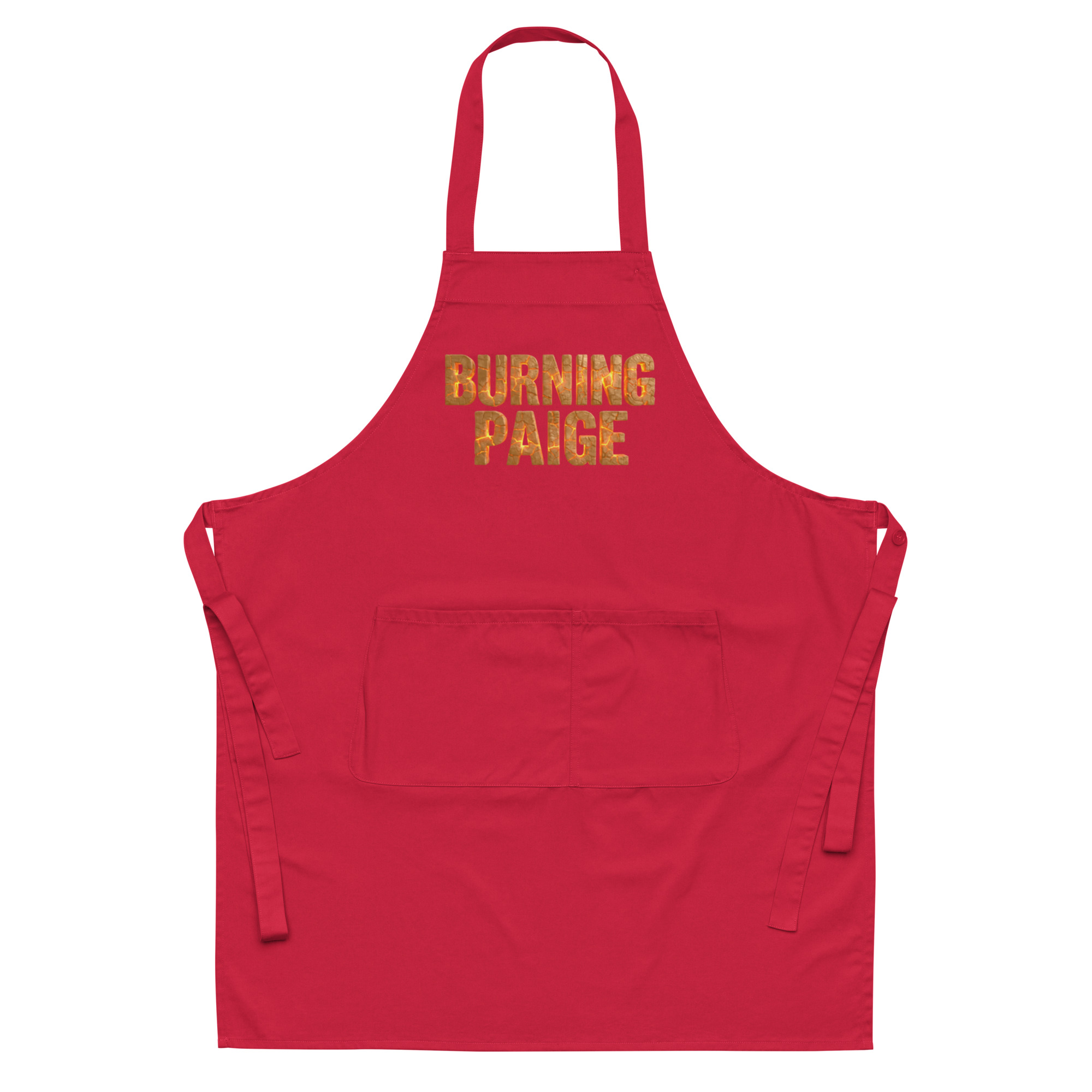 'Burning Paige' Organic Cotton Apron - Image 3