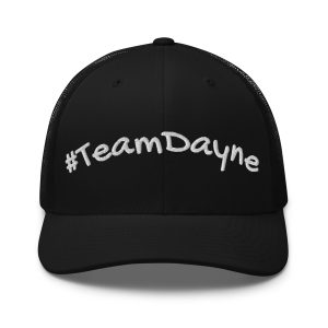 '#TeamDayne' Hat (white letters)